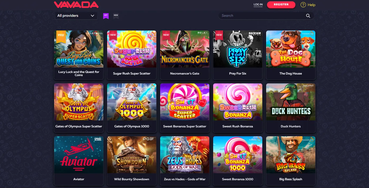 Mängud ja live-kasiino pärast sisselogimist